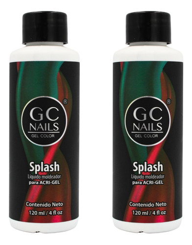 2 Líquidos Moldeadores Acrigel Splash 4oz Para Uñas Gc Nails