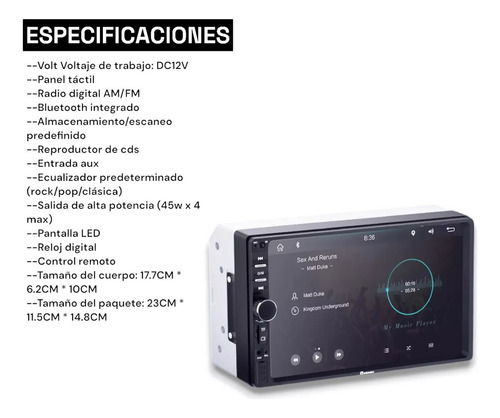 Kit Estereo 7 PuLG + Bocinas Mazda B2300 1993-2010