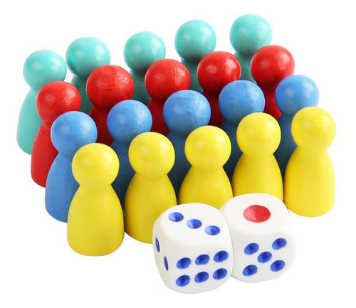 4 Juego De Ajedrez Con Peones De Colores 4 Piezas