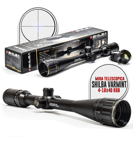 Mira Telescopica Shilba Varmint Rgb 4-16x40 Ao Iluminada 