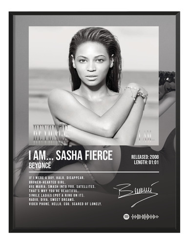 Poster Beyonce Sasha Fierce Album Music Firma 120x80