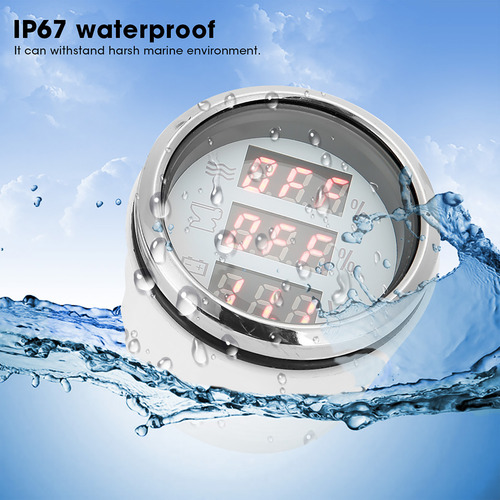 Medidor De Voltaje Para Barcos, 52 Mm/2 Pulgadas, 3 En 1, Me
