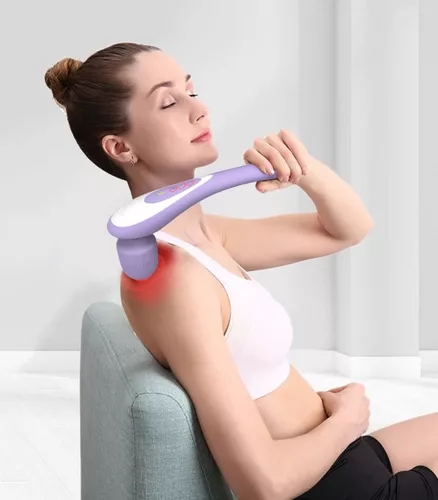 Roysmart Masajeador vibratorio de mano personal, masajeador eléctrico de  tejido profundo muscular inalámbrico para cuello, espalda, hombro, pie