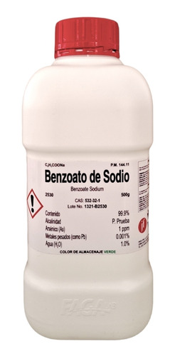 Benzoato De Sodio R. A. De 500 G Fagalab