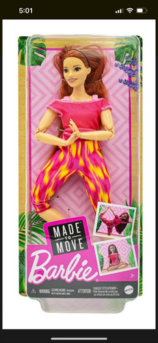 Barbie Made To Move Yoga Pelirroja 435a