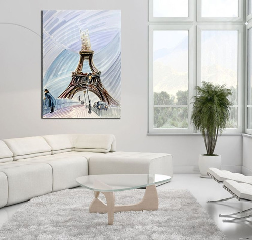 Cuadro 60x90cm Paris Torre Eiffel Francia Md4