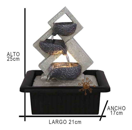 Imagen 3 de 9 de Fuente De Agua Feng Shui Relajación Deco Zen 48