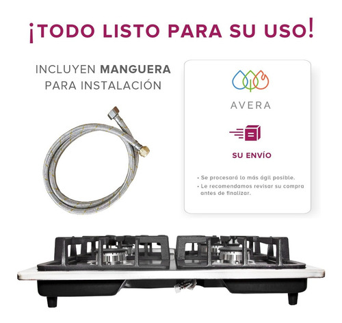 Imagen 5 de 8 de Parrilla A Gas 4 Quemadores, Acero Inoxidable, Avera Ai4