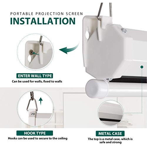 Pantalla De Proyector Manual De 100 Pulgadas Relación ...
