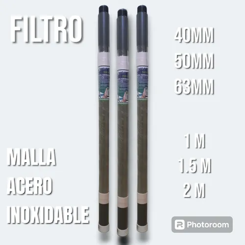 Filtro Para Perforacion Agua Malla Acero Inox 1.50x50 Costa