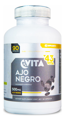 Ajo Negro 500 Mg 90 Cápsulas Vita 43 Supplements