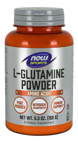 Now Sport L-glutamine Powder Amino Ácidos 150 Gr 