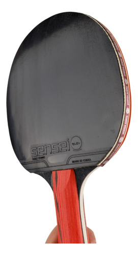 Paleta De Ping Pong Sensei 5* Star Estrellas Con Funda Rojo/negro An (anatómico)