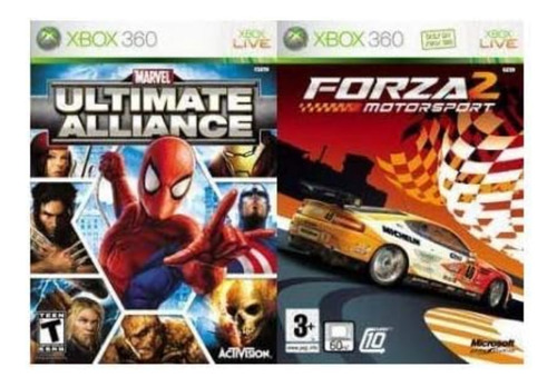 Pack Juegos Xbox 360 Forza Motorsport Marvel Ultimate Usado