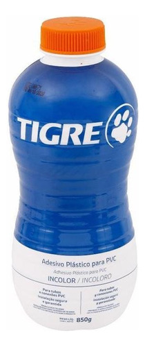2 Pç Adesivo Cola Incolor 850 Gr P/ Tubos Pvc Tigre