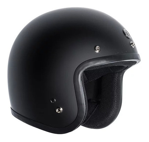 Casco para moto abierto Torc 3/4 Face Retro T-50 matte black classic talle L