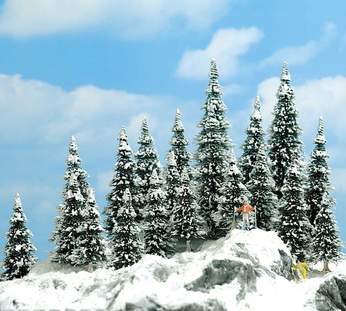 Busch 6466 Pine 20 Cubierta Nieve Paisaje Ho Escala Kit
