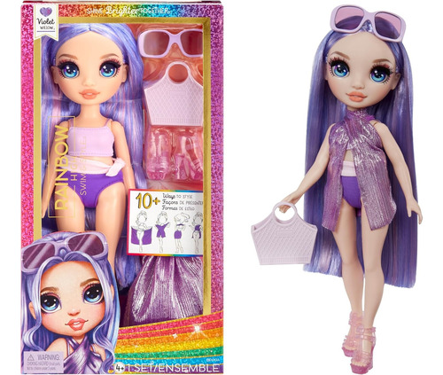 Muñeca Rainbow High Swim & Style Violet Willow