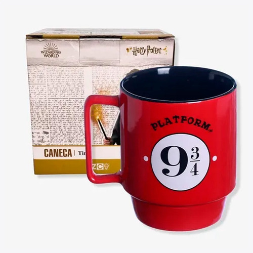 Caneca Tina 400ml Plataforma 9 3/4 - Harry Potter