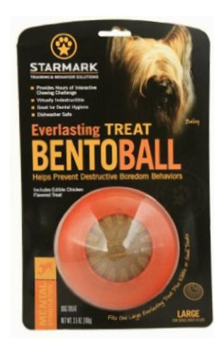 Starmark Everlasting Treat Bento Ball Tough Color Anaranjado