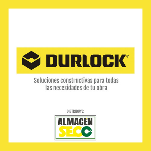 Placa Durlock Materiales X M2 Tabique Simple Completo Blanco