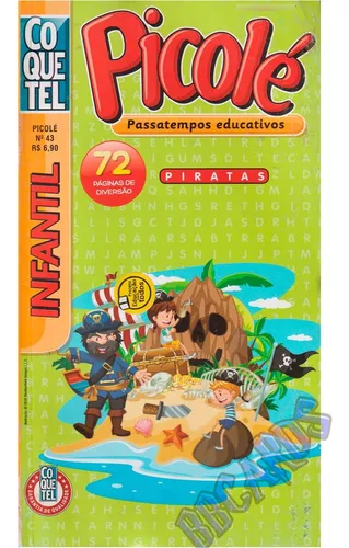 Kit Picolé Infantil Coquetel Com 4 Volumes - Atividade - Caça Palavras -  Jogos