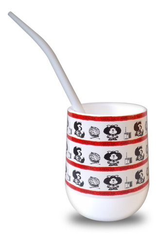 Mate Mafalda + Packaging + Bombilla Sacayerba 