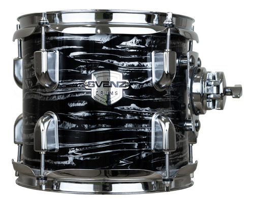 Batería Svenz Dragonfly Dgx-5 Metal Platillos, Banco. Color Black Oyster Graphic Bog