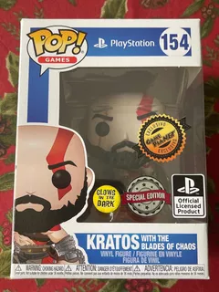 Kratos Funko Pop God Of War Glow Playstation In Hand