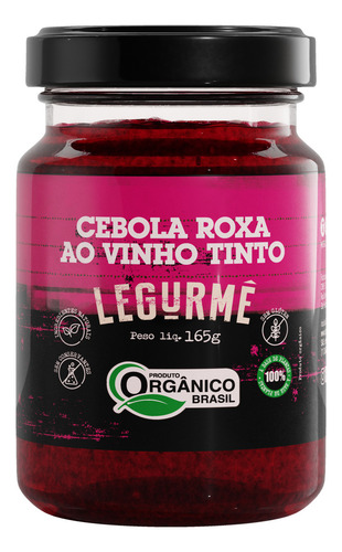 Cebola Roxa ao Vinho Tinto Orgânico Legurmê 165g
