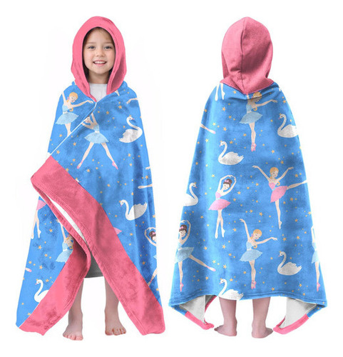 Toalla De Baño De Playa Con Capucha Para Niños, Poncho De Su