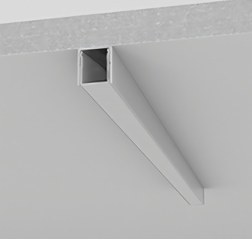 Perfil Sobrepor 2 Metros Linear Fit15 Led 2000x17x20mm Estrutura Branco