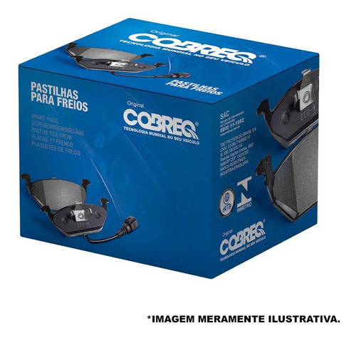 Imagem 1 de 4 de Pastilha De Freio Tras Nivus Passat Polo Saveiro Cobreq N884