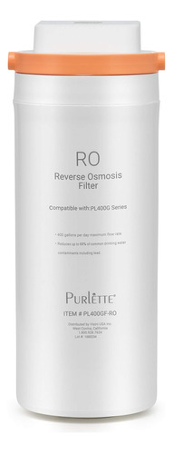 Purlette Sistema Filtracion Osmosis Inversa Reemplazo Filtro