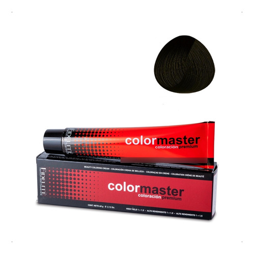 Tinta Color Máster Nº3 Castaño Oscuro 60 Ml Fidelite Tono 3