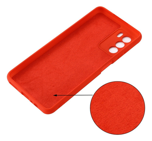 Compatible Funda De Silicona Líquida For Zte Axon 50 Lite