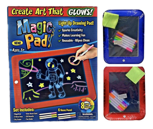 Tablet Led Waheed Drawing , Magic Pad, Incluye Una Guia De D