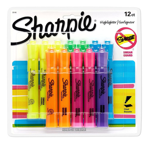 Marcadores De Tanques Sharpie Colores Fluorescentes Surtidos