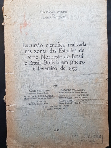 Publicações Avulsas Do Museo Nacional. 50n 905