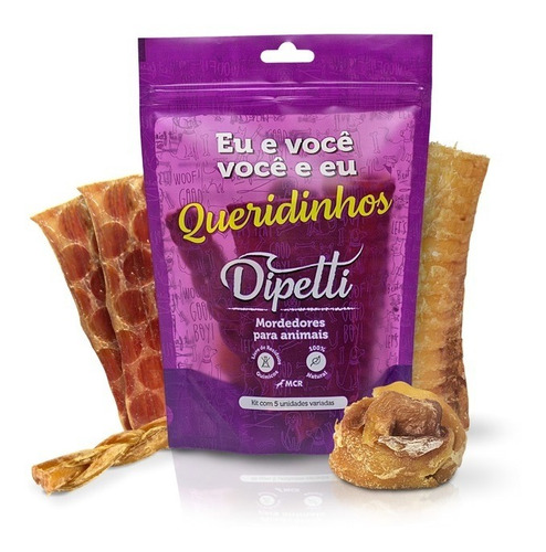 Kit Mordedor Natural Queridinhos P Dipetti 5 Sortidos