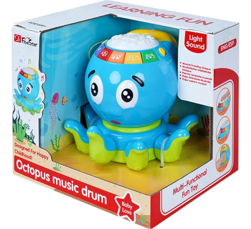 Juego Interactivo Didáctico Pulpo Con Luz Y Sonidos