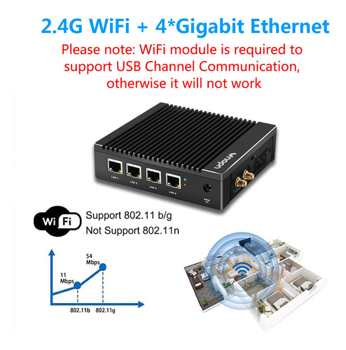 Micro Firewall Appliance Intel N3700, 4gb Ram, 64gb Ssd