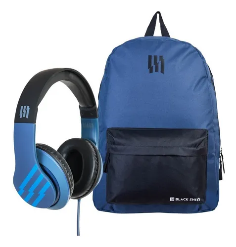 Black Sheep Pack Audifonos Con Microfono Mochila Regalo Black