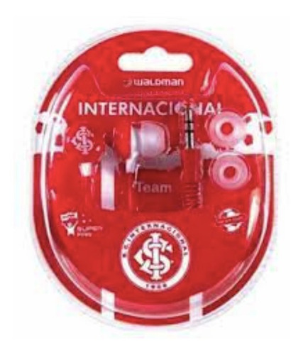 Fone De Ouvido Waldman Sf10 In-ear Time Internacional Cor Vermelho