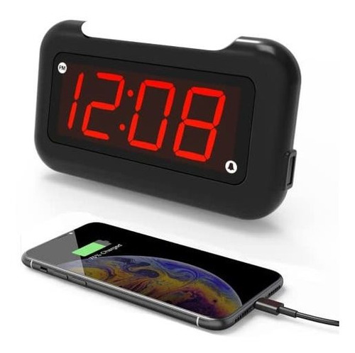 Reloj De Alarma Digital Led Pequeño,duro De Luz, F4bm2