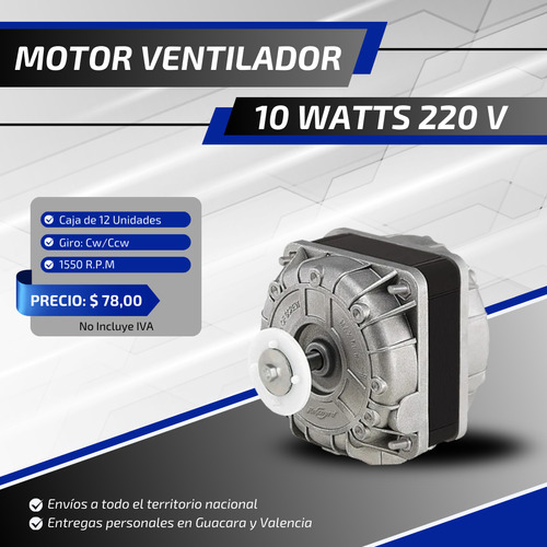 Motor Ventilador 10w 220v