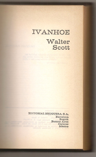 Ivanhoe - Walter Scott - Tapa Dura