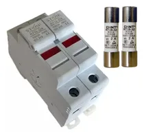 Comprar Porta Fusível Solar 2 Polos Com 2 Fusível 10x38