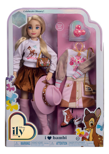 Bonecas Disney Ily 4ever Fashion em Bambi com 13 pontos de