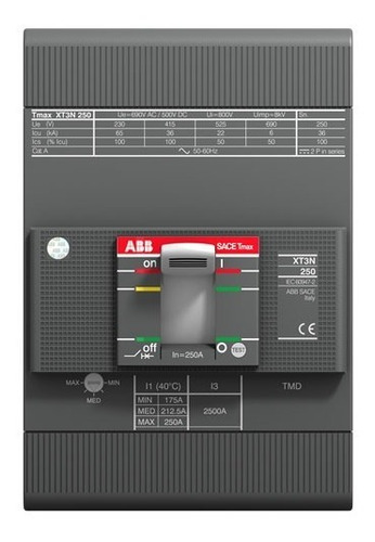 1sda068058r1 Abb  Interruptor 200 Amperes Con Zapatas